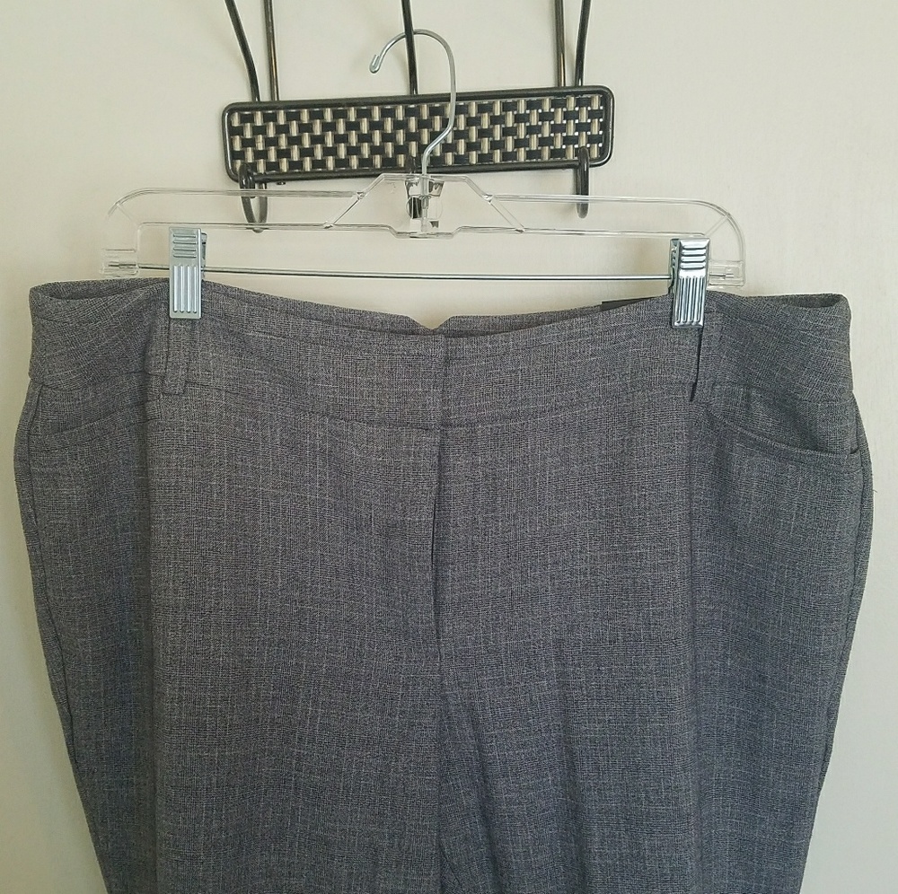 Amanda & Chelsea Straight Leg Grid Print Pants 14W - Picture 5 of 8